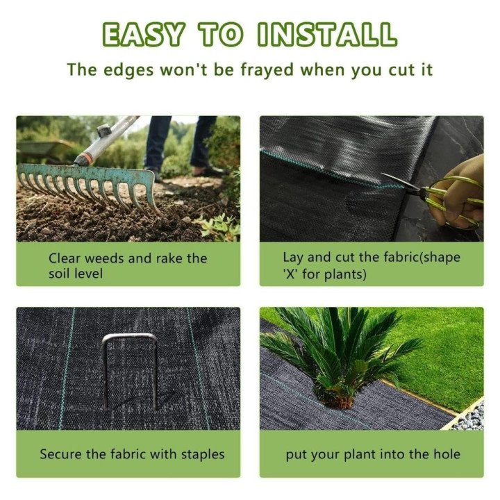 Singhal Premium Weed Mat 0.6 x 5 Mtr Ground Covers