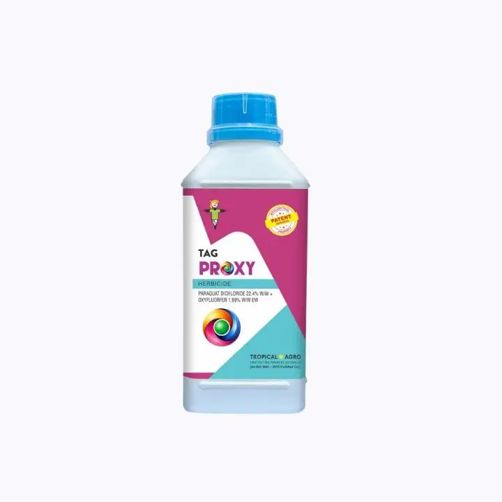 Tropical Agro Tag Proxy Herbicide Paraquat Dichloride 22.4%w/w + coxyfluorfen 1.99%w/w EW